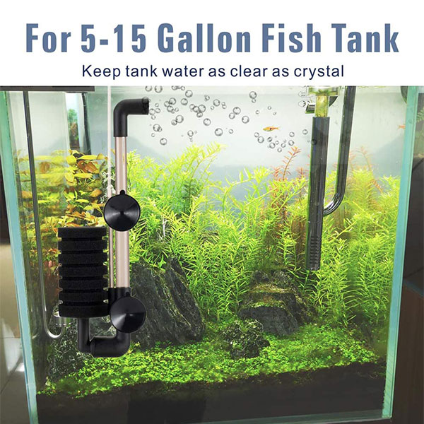 hygger Aquarium Single Sponge Filter for Small Fish Tank 5-15
