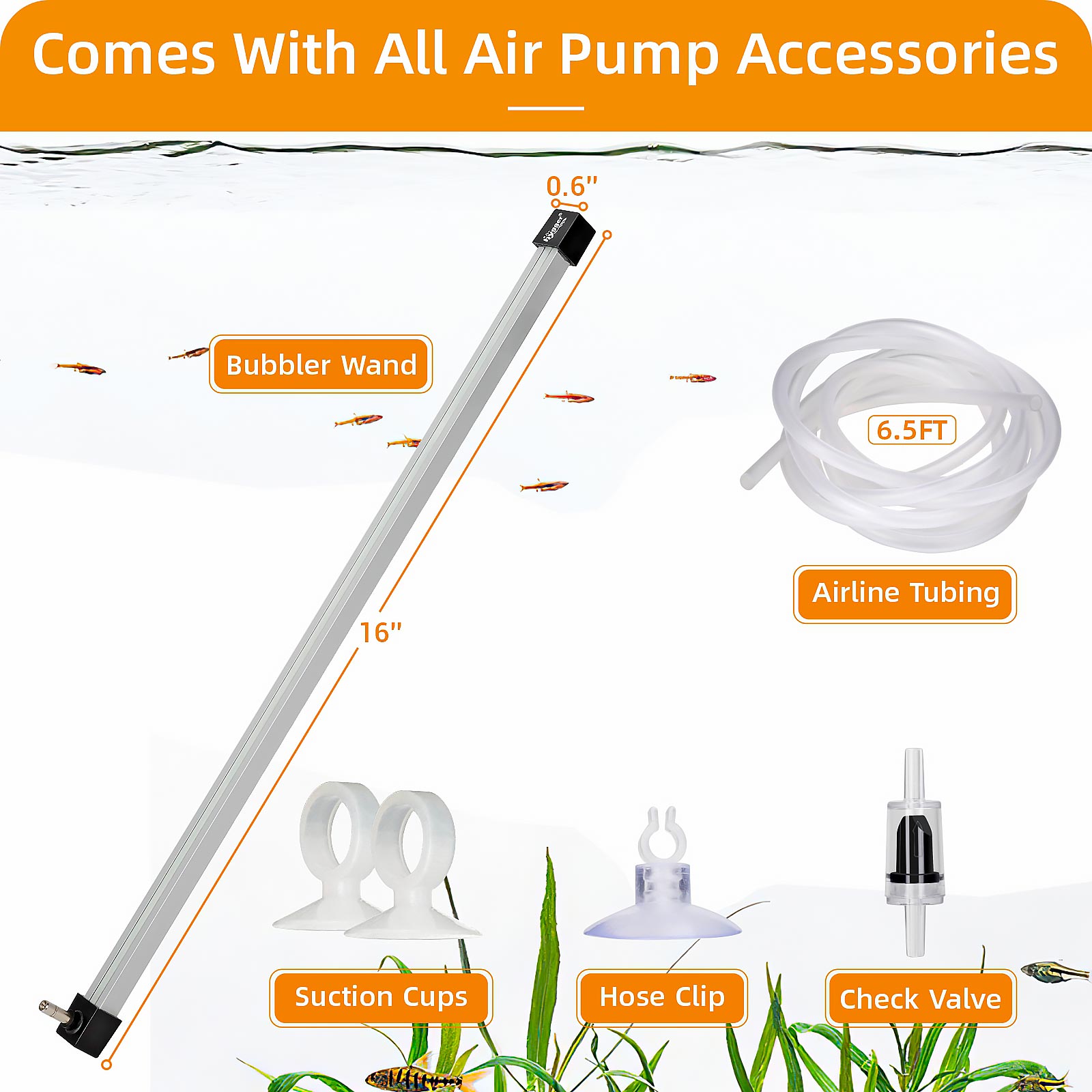 hygger Rechargeable Aquarium Pond Powerful Air Pump for Fishing