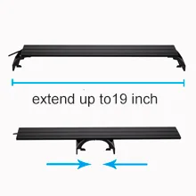 Hygger aquarium shelf extension up to 19 inch with mounting brackets