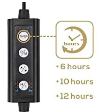 Hygger aquarium timer with 6, 10, and 12-hour settings for automatic lighting control