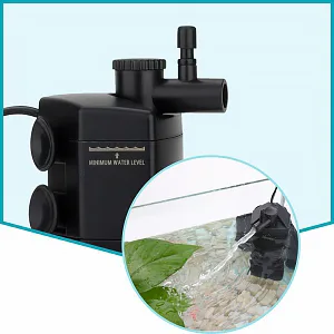 Hygger aquarium water pump with adjustable flow rate and automatic water level control for fish tanks