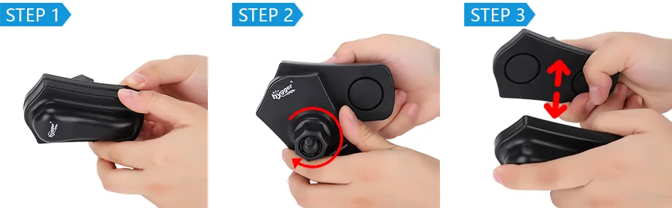 Step-by-step guide for installing hygger aquarium accessories: attach base, secure with screw, and adjust the mounting plate.