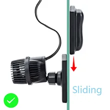Hygger aquarium LED light fixture with sliding mount and power cord, showing adjustable positioning for optimal tank lighting