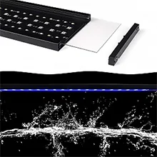Hygger aquarium touch screen control panel with water flow display and keyboard interface
