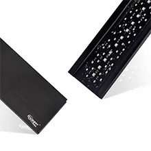 Black rectangular aquarium filter with white dots and 'HYGGER' logo on a light background
