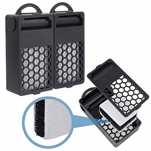 Hygger aquarium filter media with honeycomb design and sponge for efficient water purification