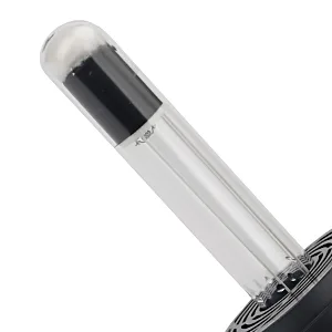 Hygger aquarium LED light fixture with clear glass tube and black base, designed for aquarium illumination