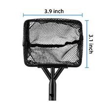 Hygger aquarium net with 3.9 inch width and 3.1 inch height for fish cleaning and maintenance