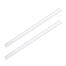 Two clear acrylic aquarium tubes for water circulation and filtration systems, essential for maintaining clean water in fish