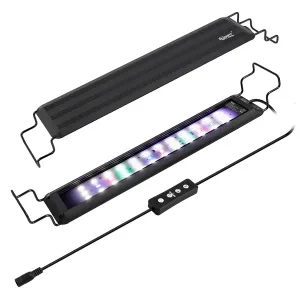 Hygger LED aquarium light bar with color-changing features and remote control for fish tank decoration