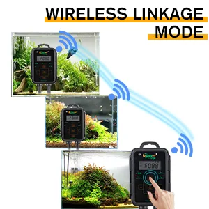 Hygger wireless aquarium controller with wireless linkage mode for remote control of fish tank systems