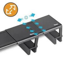 Hygger modular aquarium with adjustable sections and connection arrows for seamless assembly