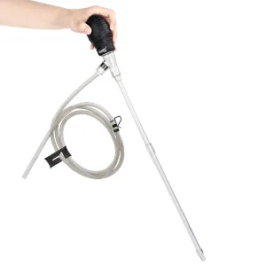 Hand holding Hygger aquarium water pump with flexible hose and adjustable nozzle for efficient water circulation in fish tank