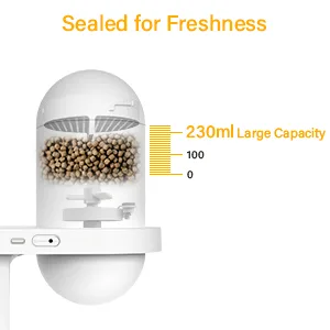 Hygger aquarium with sealed lid for freshness, 230ml large capacity, and internal components visible
