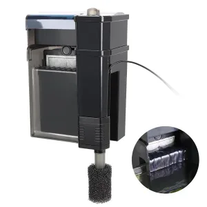 Hygger aquarium filter with sponge and media compartments for efficient water purification in fish tanks