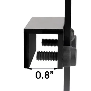 Hygger aquarium clamp with 0.8 inch opening for secure mounting on vertical bars