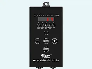 Hygger Wave Maker Controller with digital display, power button, and control buttons for aquarium wave simulation