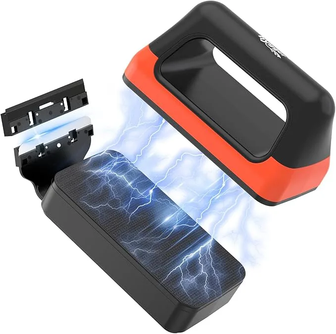 Nettoyeur Magnétique Pour Vitre D'Aquarium Hygger – Avec Grattoir Amovible, Aimants Puissants Pour Eau Douce Et Salée (Taille L)