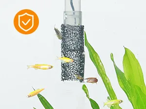 Hygger aquarium filter with fish and plants, showcasing water purification and aquarium maintenance