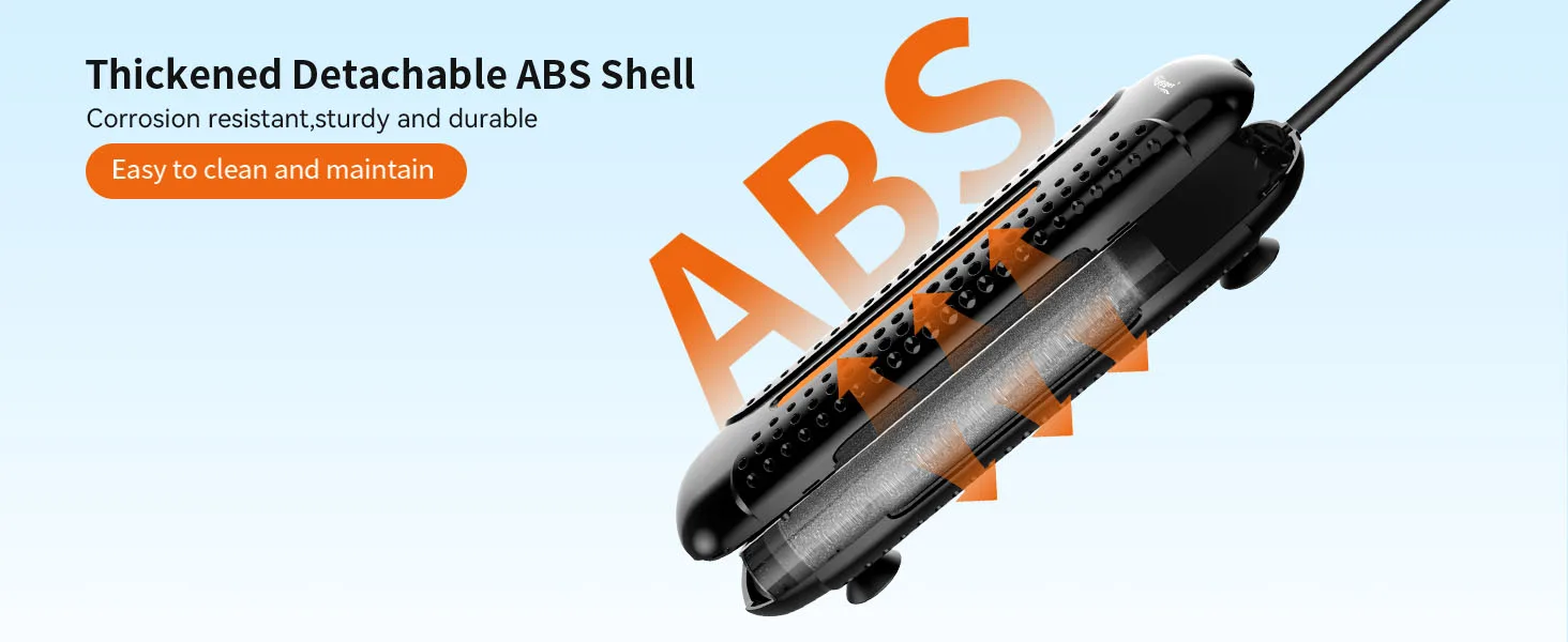 Thickened detachable ABS shell aquarium filter with corrosion resistance and easy maintenance