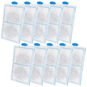 Hygger aquarium filter media pads, 10pcs blue labeled FRONT panels for water purification