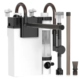 Hygger aquarium filter system with adjustable flow control and multiple filtration stages for clean water