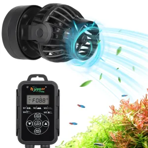Hygger aquarium water pump with digital controller for fish tank circulation and aeration