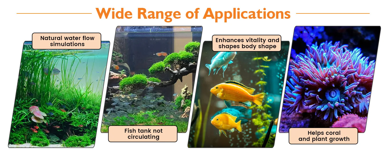 Hygger aquarium solutions for natural water flow, fish tank circulation, vitality enhancement, and coral growth in aquatic en