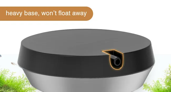 Hygger aquarium filter with heavy base design, preventing floating in water tanks