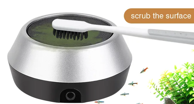Hygger aquarium surface cleaner with brush for easy scrubbing and fish tank maintenance