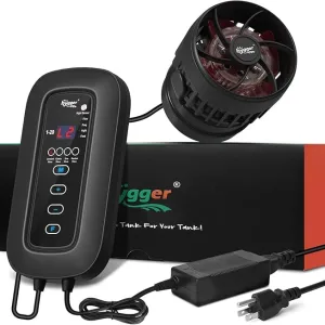 Hygger aquarium heater with digital control and fan for fish tank temperature regulation