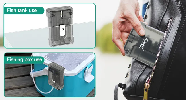 Hygger aquarium accessory for fish tank and fishing box, portable and waterproof