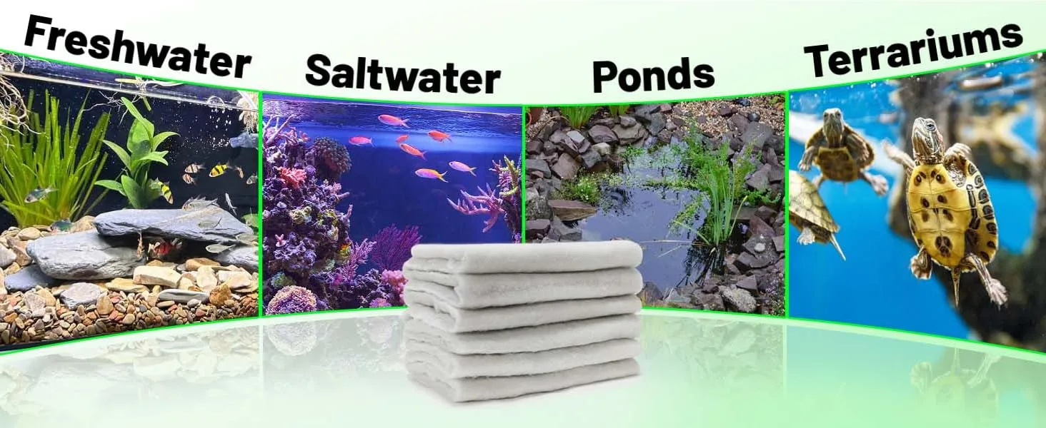 Stack of white towels for aquarium maintenance across freshwater, saltwater, ponds, and terrariums