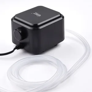 Hygger aquarium air pump with adjustable knob and clear tubing for fish tank oxygenation