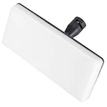 Modern white LED aquarium light fixture with adjustable mounting arm for aquariums