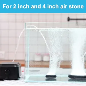 Hygger aquarium air stone for 2 inch and 4 inch, creating bubbles in water tank