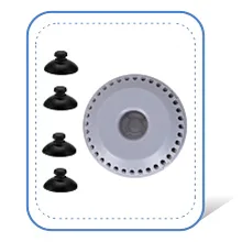 Hygger aquarium filter components: circular main filter with four black suction cups for water circulation and filtration
