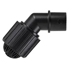 Black adjustable aquarium air stone with threaded connection for water circulation