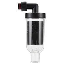 Hygger aquarium water filter with black top and clear body, designed for efficient filtration and maintenance.