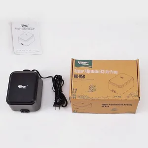 Hygger Aquatic Air Pump NG-558 with power adapter and packaging