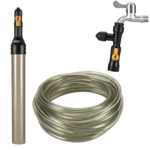 Hygger aquarium water pump with flexible hose and faucet adapter for aquarium maintenance