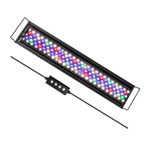 Hygger LED aquarium light bar with color-changing RGB LEDs and remote control for fish tank decoration