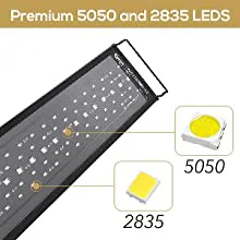 Hygger aquarium LED strip with 5050 and 2835 SMD LEDs for aquarium lighting