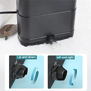 Hygger aquarium water pump with up and down, left and right adjustable flow direction for efficient circulation