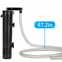 Hygger aquarium water pump with 47.2-inch flexible hose for efficient filtration and circulation in fish tanks