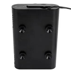 Black hygger aquarium power supply unit with four knobs and a cable, designed for aquarium equipment.