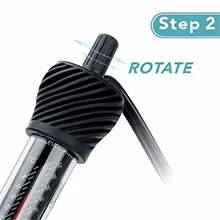 Step 2: Rotate the hygger aquarium filter cartridge for maintenance