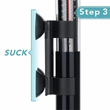 Step 3: Suction cup attachment for hygger aquarium mounting