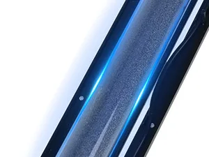 Modern LED aquarium lighting strip with blue glow, sleek design for aquarium decoration