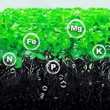 Hygger aquarium plant nutrients: N, P, K, Fe, Mg, and other essential elements for healthy aquatic plants.